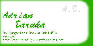 adrian daruka business card